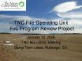 TNC Fire Operating Unit Fire Program Review Project