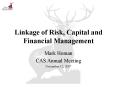 Linkage of Risk, Capital and Financial Management