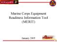Marine Corps Equipment Readiness Information Tool MERIT