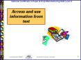 Access and use information from text