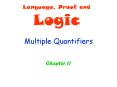 Multiple Quantifiers