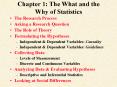 Chapter 1: The What and the Why of Statistics