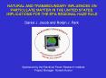 NATURAL AND TRANSBOUNDARY INFLUENCES ON PARTICULATE MATTER IN THE UNITED STATES: IMPLICATIONS FOR TH
