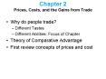 Chapter 2 Prices, Costs, and the Gains from Trade