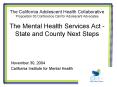 The California Adolescent Health Collaborative Proposition 63 Conference Call for Adolescent Advocat