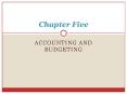 Accounting and Budgeting