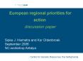 European regional priorities for action discussion paper