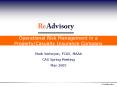 Operational Risk Management in a PropertyCasualty Insurance Company