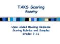 TAKS Scoring Reading