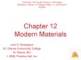 Chapter 12 Modern Materials