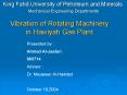 Vibration of Rotating Machinery in Hawiyah Gas Plant