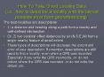 How To Take Good Locality Data i'e', how to describe a locality with the lowest possible error from