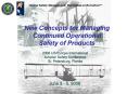 New Concepts for Managing Continued Operational Safety of Products