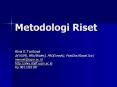 Metodologi Riset
