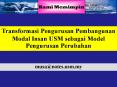 Transformasi Pengurusan Pembangunan