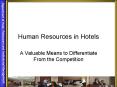 Human Resources in Hotels