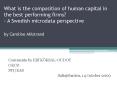 What is the composition of human capital in the best performing firms A Swedish microdata perspectiv