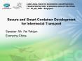 Secure and Smart Container Development for Intermodal Transport