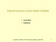 Asynchronous voice band modem