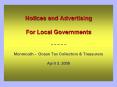 Notices and Advertising For Local Governments Monmouth Ocean Tax Collectors