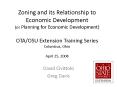 Zoning and its Relationship to Economic Development or Planning for Economic Development OTAOSU Exte