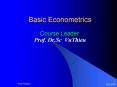 Basic Econometrics