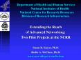 Department of Health and Human Services National Institutes of Health National Center for Research R