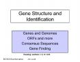 Gene Structure and Identification