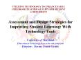 Assessment and Design Strategies for Improving Student Learning: With Technology Tools