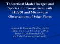 Theoretical Model Images and Spectra for Comparison with HESSI and Microwave Observations of Solar F