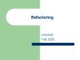 Refactoring