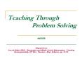 Teaching Through Problem Solving