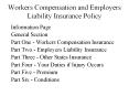 Workers Compensation and Employers Liability Insurance Policy
