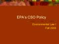 EPAs CSO Policy
