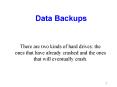 Data Backups