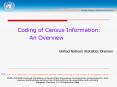 UNSDUNESCAP Regional Workshop on Census Data Processing: Contemporary technologies for data capture,