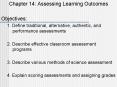 Chapter 14: Assessing Learning Outcomes