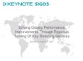 Driving Quality Performance Improvements Through Rigorous Testing Of Key Roaming Services