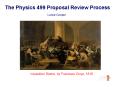 The Physics 499 Proposal Review Process