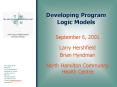 Developing Program Logic Models