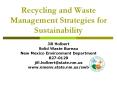 Recycling and Waste Management Strategies for Sustainability