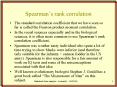 Spearmans rank correlation