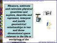 Measure, estimate and calculate physical quantities and explore, describe and represent, interpret a