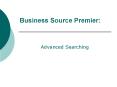 Business Source Premier: