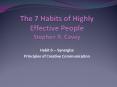 The 7 Habits of Highly Effective People Stephen R' Covey