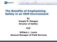 The Benefits of Emphasizing Safety in an OEM Environment