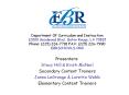 Department Of Curriculum and Instruction 12000 Goodwood Blvd', Baton Rouge, LA 70815 Phone: 225 2267