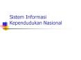 Sistem Informasi Kependudukan Nasional