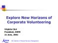 Explore New Horizons of Corporate Volunteering