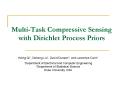 MultiTask Compressive Sensing with Dirichlet Process Priors